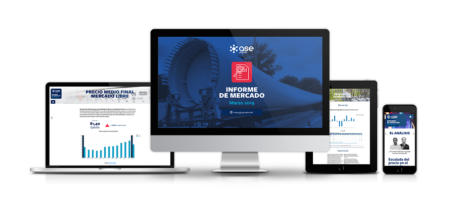 mockup informe mercado electrico Grupo ASE marzo 2019