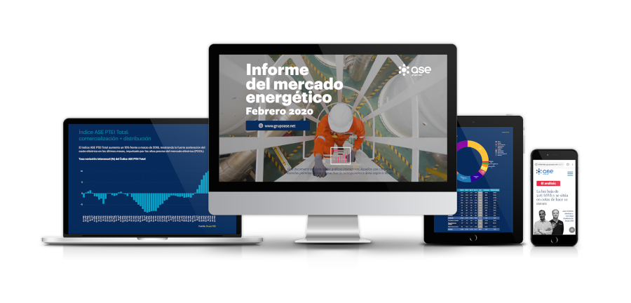 precio luz gas informe mercado energetico grupo ase febrero 2020