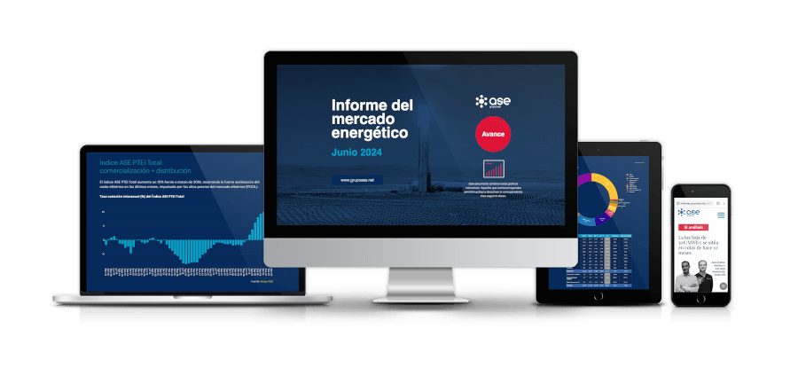 avance precio luz junio 2024. Gas y electricidad. Informe mercado energético Grupo ASE