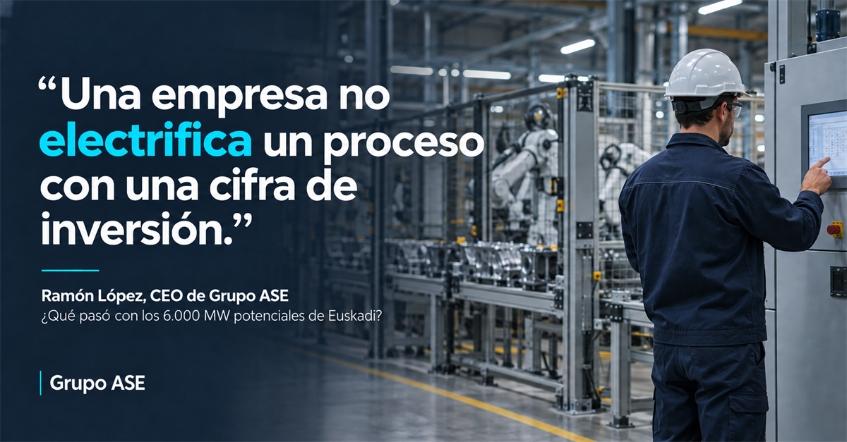 Una empresa no electrifica un proceso con una cifra de inversión